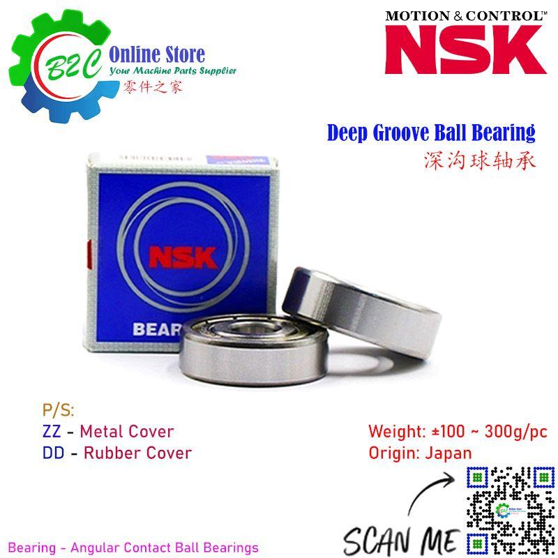 NSK 6000 6001 6002 6003 6004 6005 ZZ DD Deep Groove High Precision Quality and Precise Ball Bearings 深沟球 轴承 高速 精准 耐用