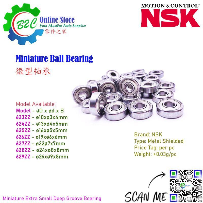 NSK 691 692 693 694 695 696 697 698 699 ZZ Miniature Extra Small Deep Groove Ball Bearing Precision Precise High Quality Bearings 微型 深沟球 轴承 超小 小型